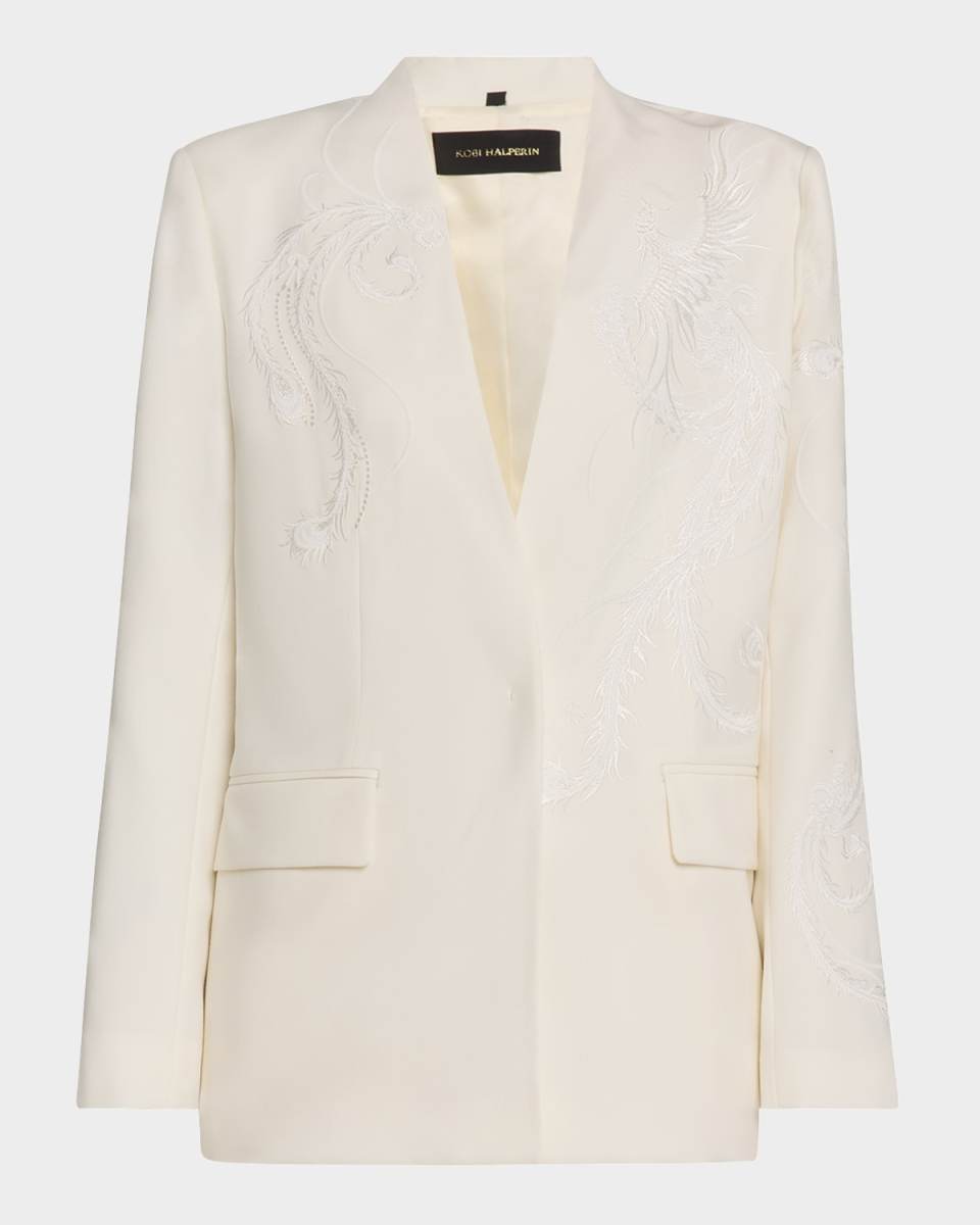 Sydney Embroidered Wool-Blend Jacket